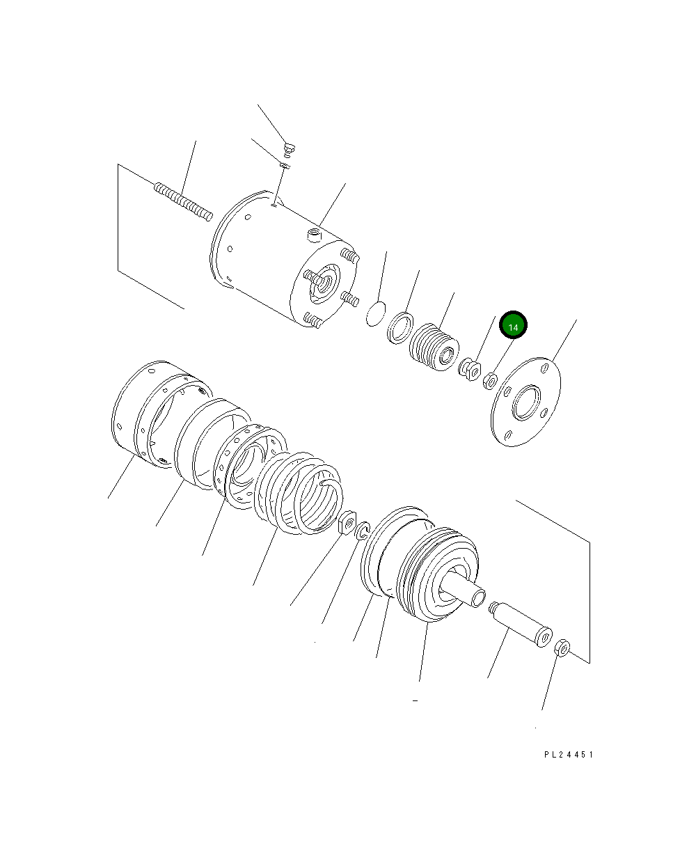 Гайка 566-43-17840 Komatsu