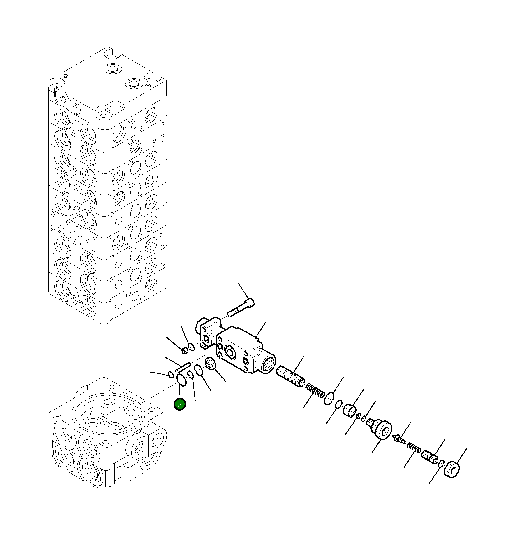 Клапан 890001730 Komatsu