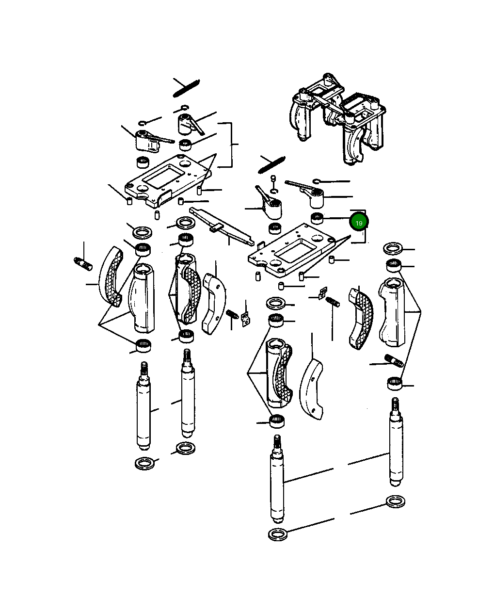 Игольчатый подшипник 621 090 C91 Komatsu