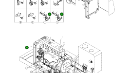 Гайка M8X1.25 2121-1305 Komatsu