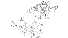 Левый отвал 22J-71-25121 Komatsu