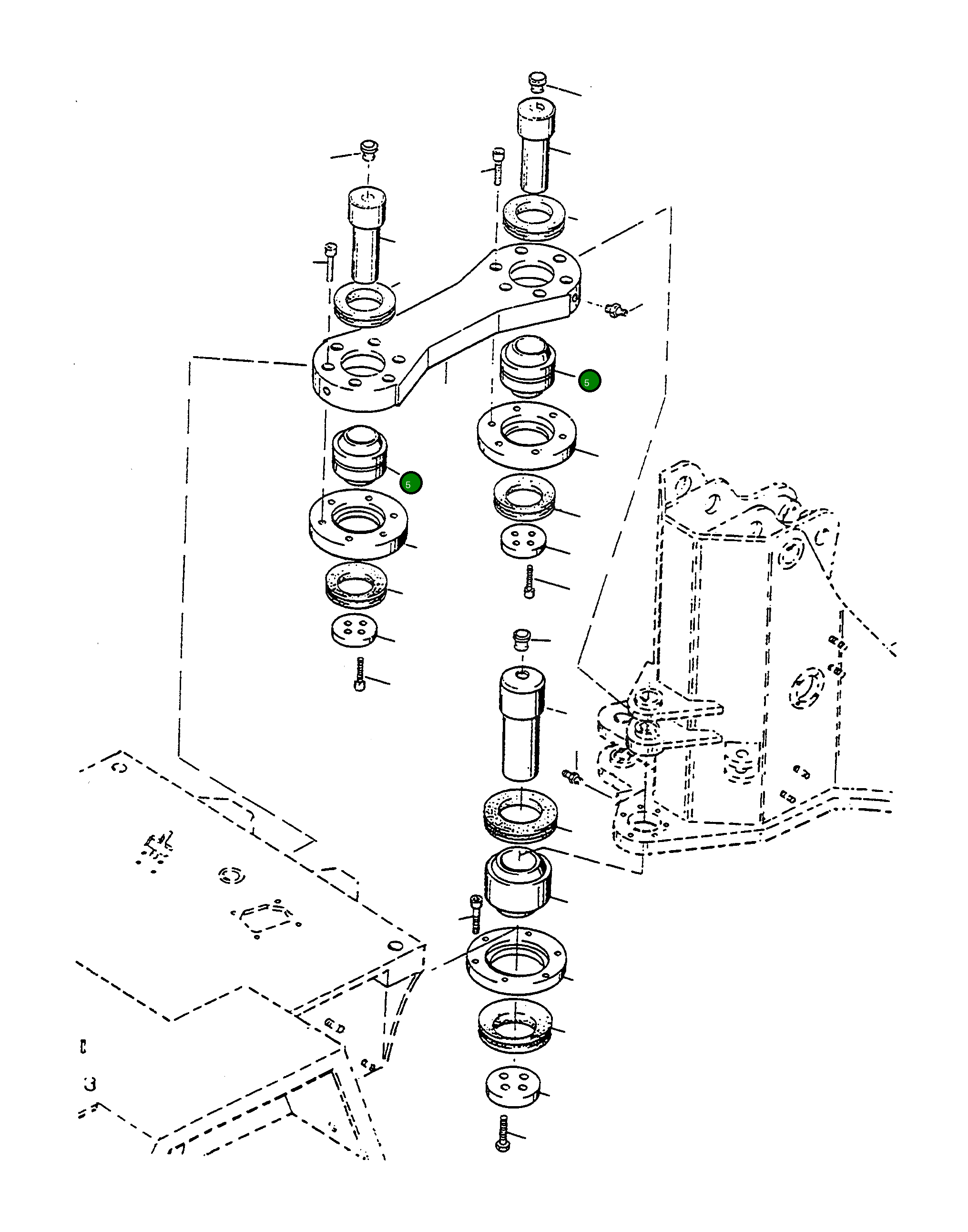 Шаровой шарнир 4700063X1 Komatsu