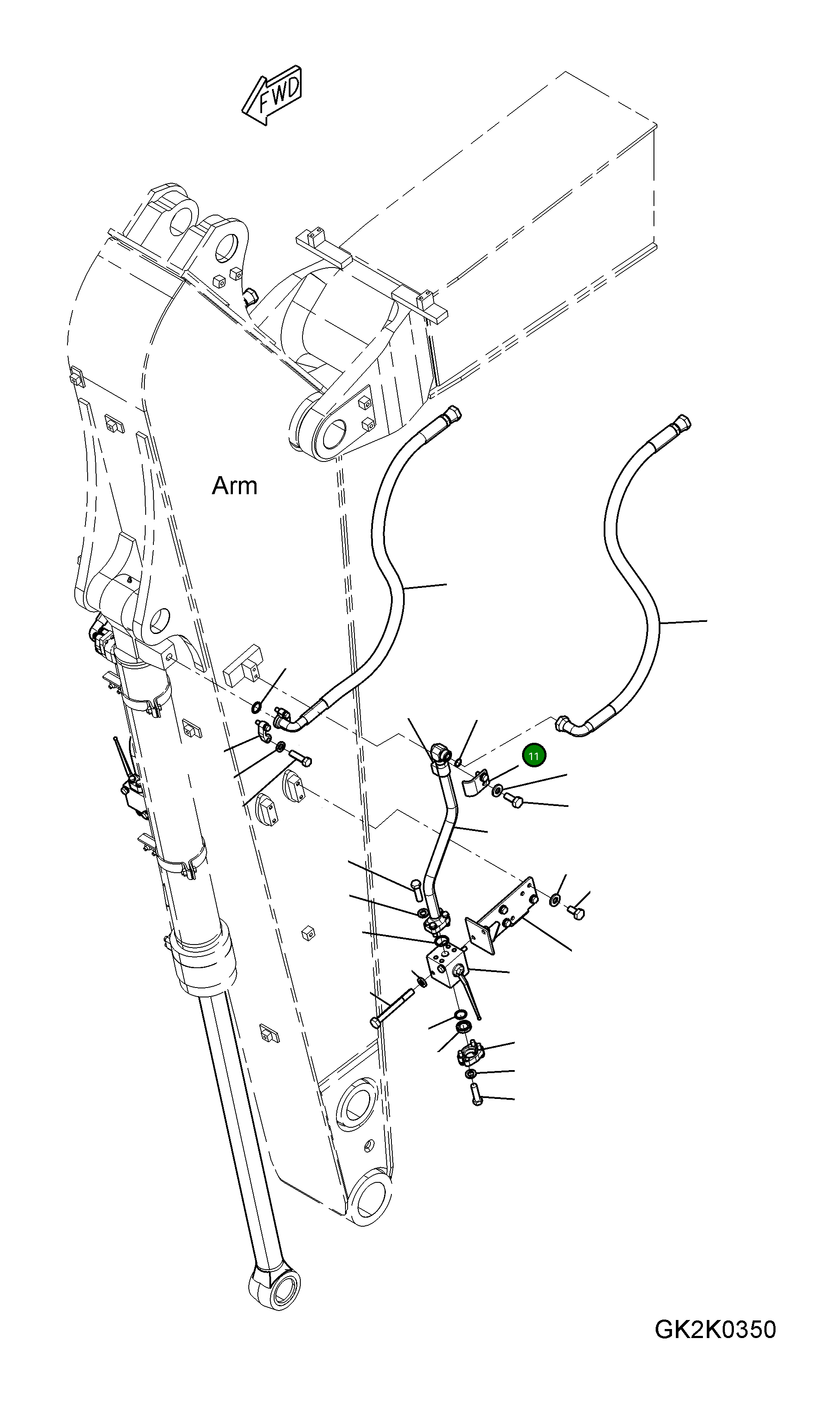 Хомут 20B-70-19290 Komatsu