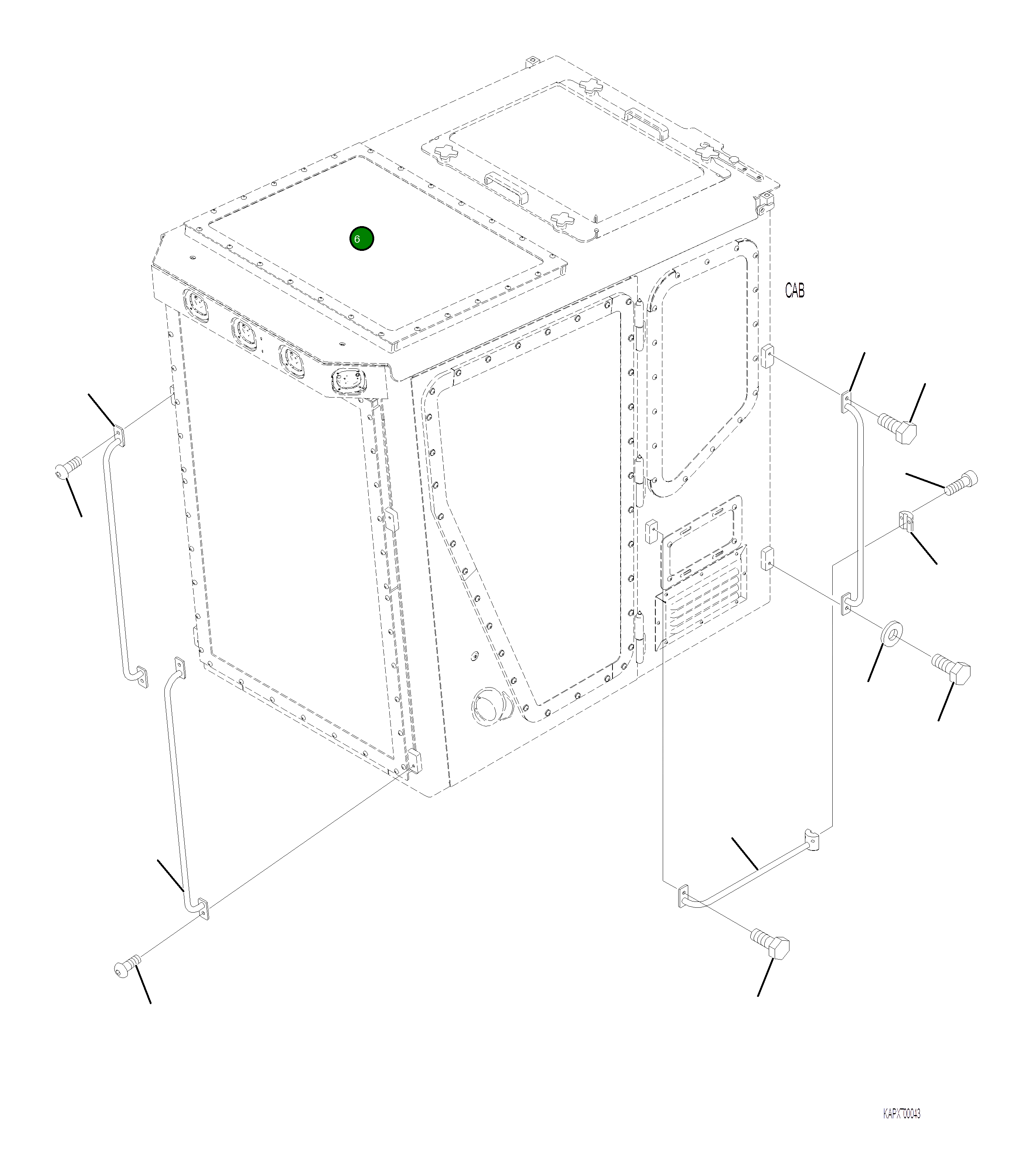 Хомут 4A1-53-24740 Komatsu
