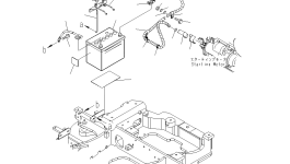 Кабель аккумулятора 22L-06-21132 Komatsu