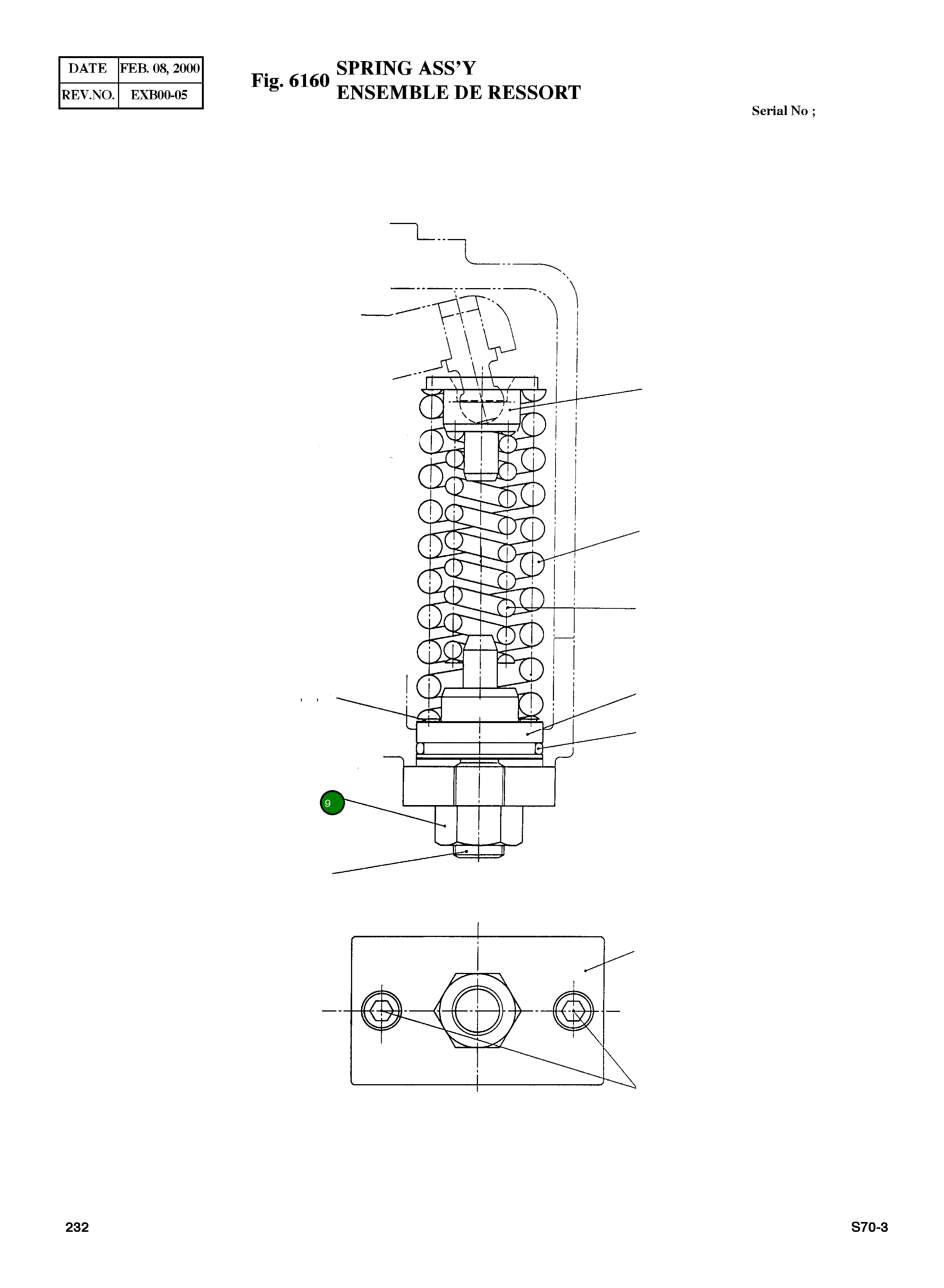 Гайка 1302002008 Komatsu