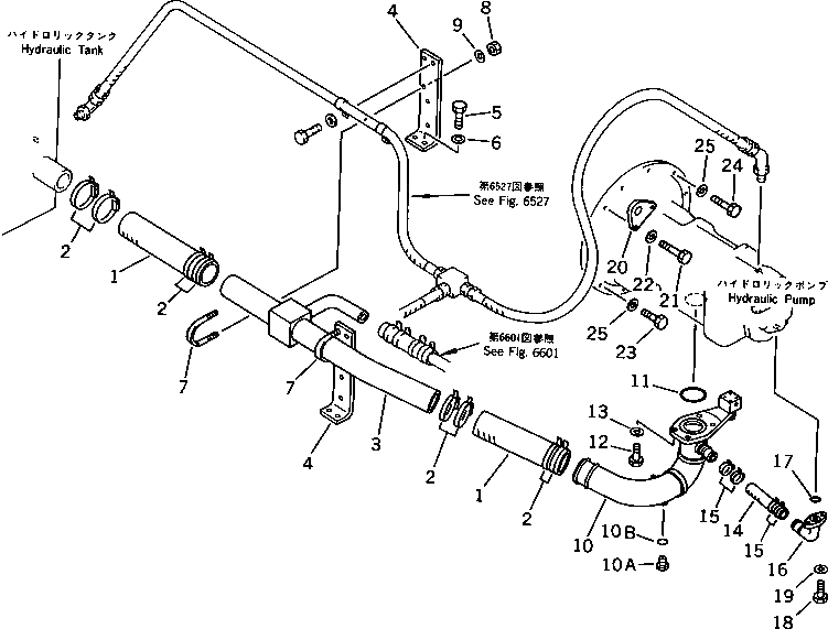 Шланг 205-62-74650 Komatsu
