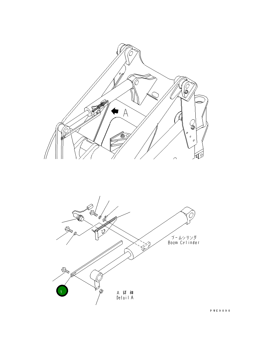 Штанга (с вилами и мультисоединителем) 415-883-2810 Komatsu