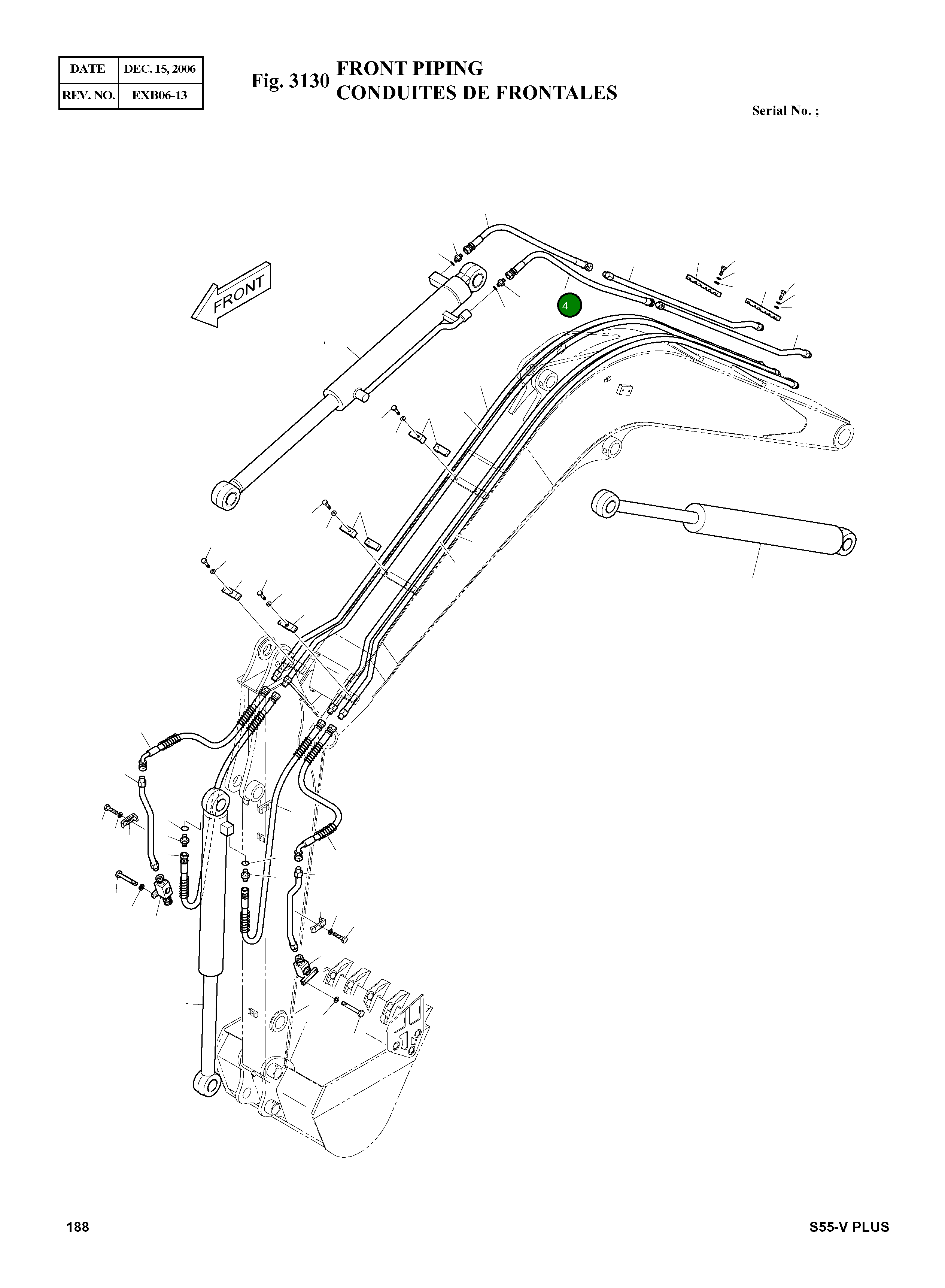 Шланг PF1/2-770L DS2053830 Komatsu