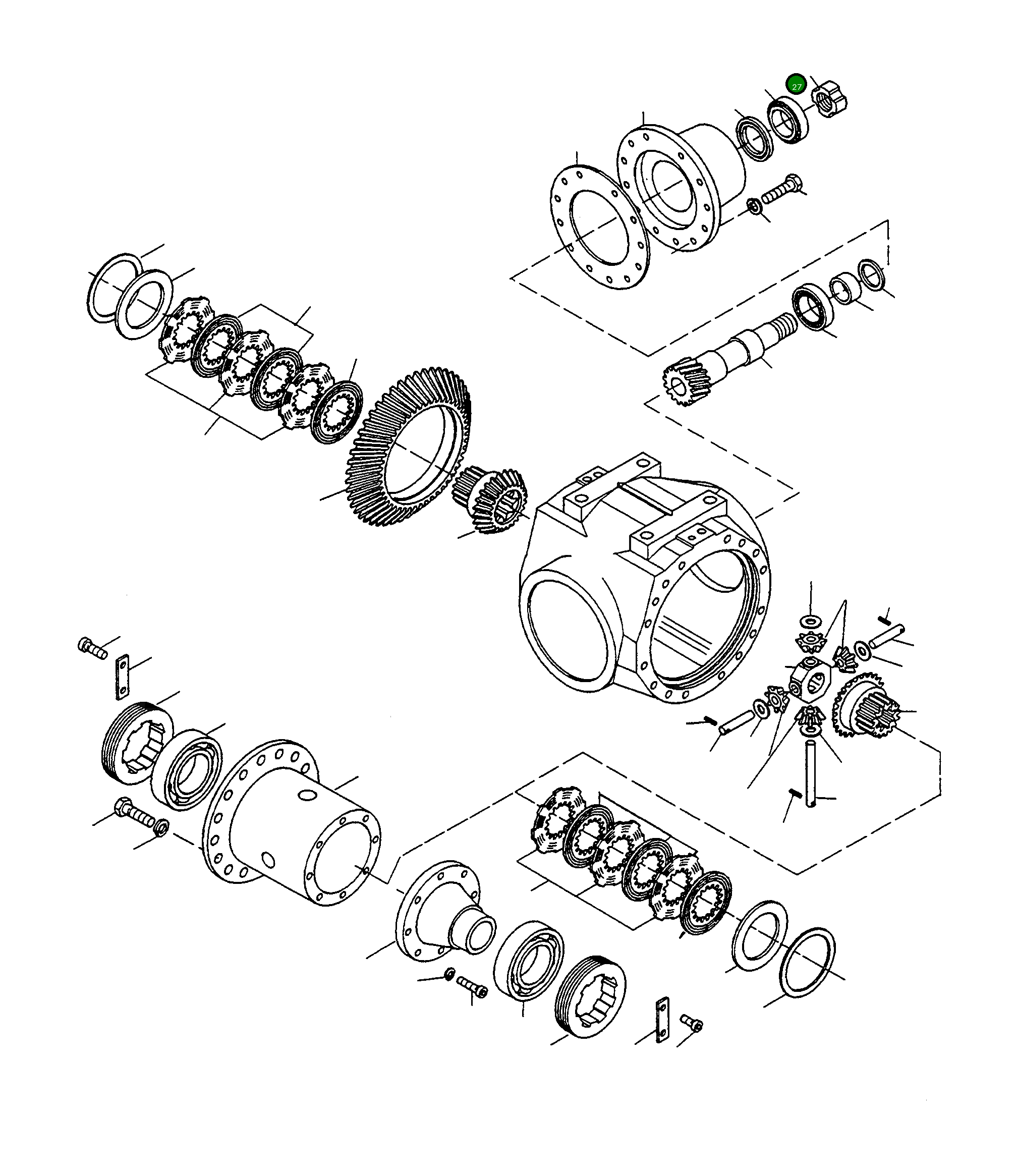 Гайка 4919107M1 Komatsu