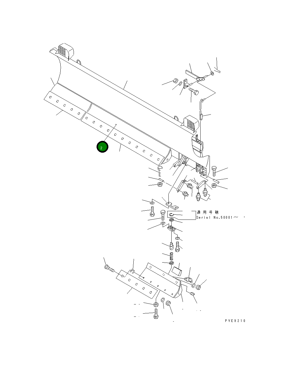 Центральный отвал 416-907-1140 Komatsu