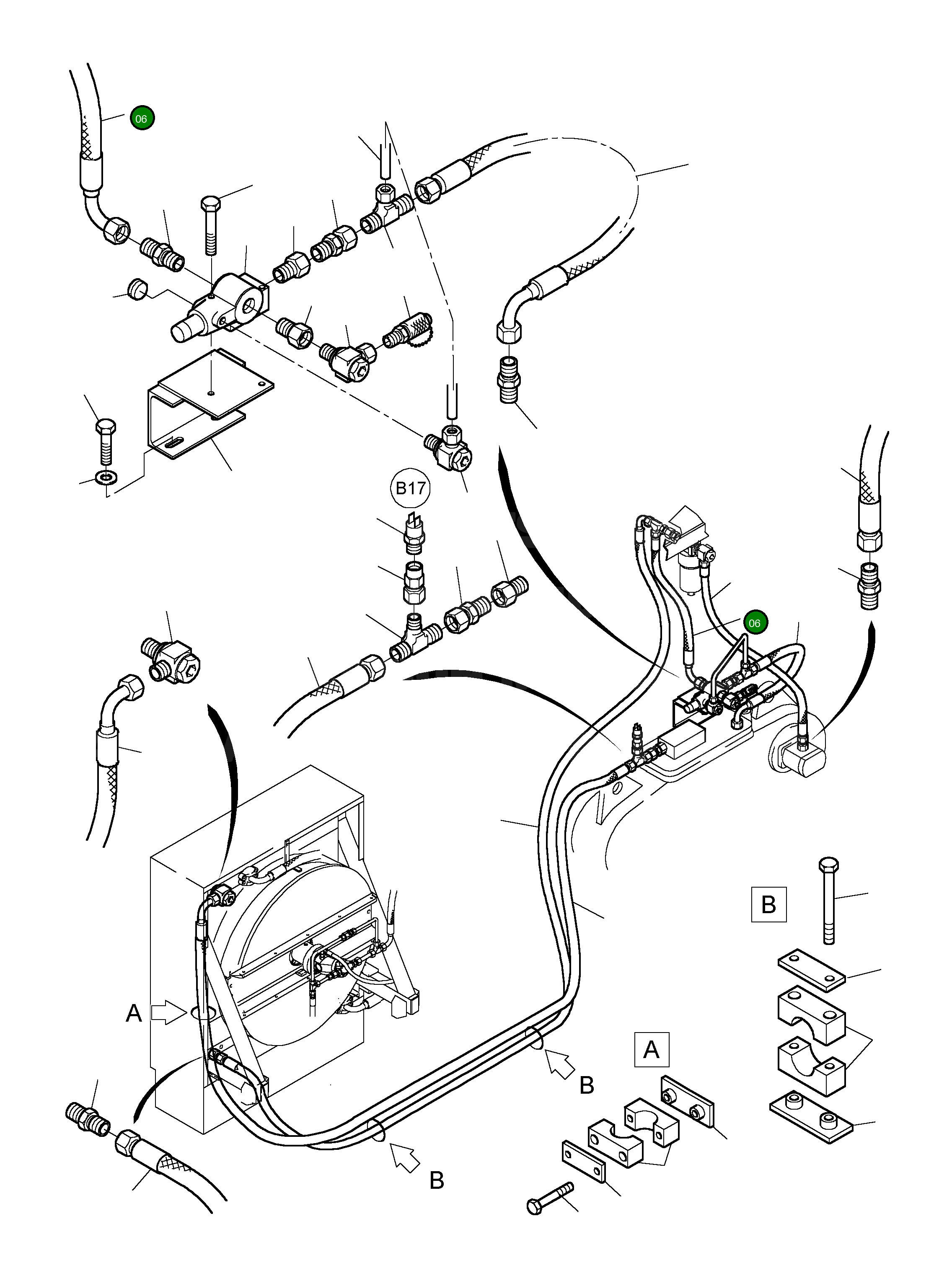 Шланг в сборе NW 20x350 652 006 40 Komatsu