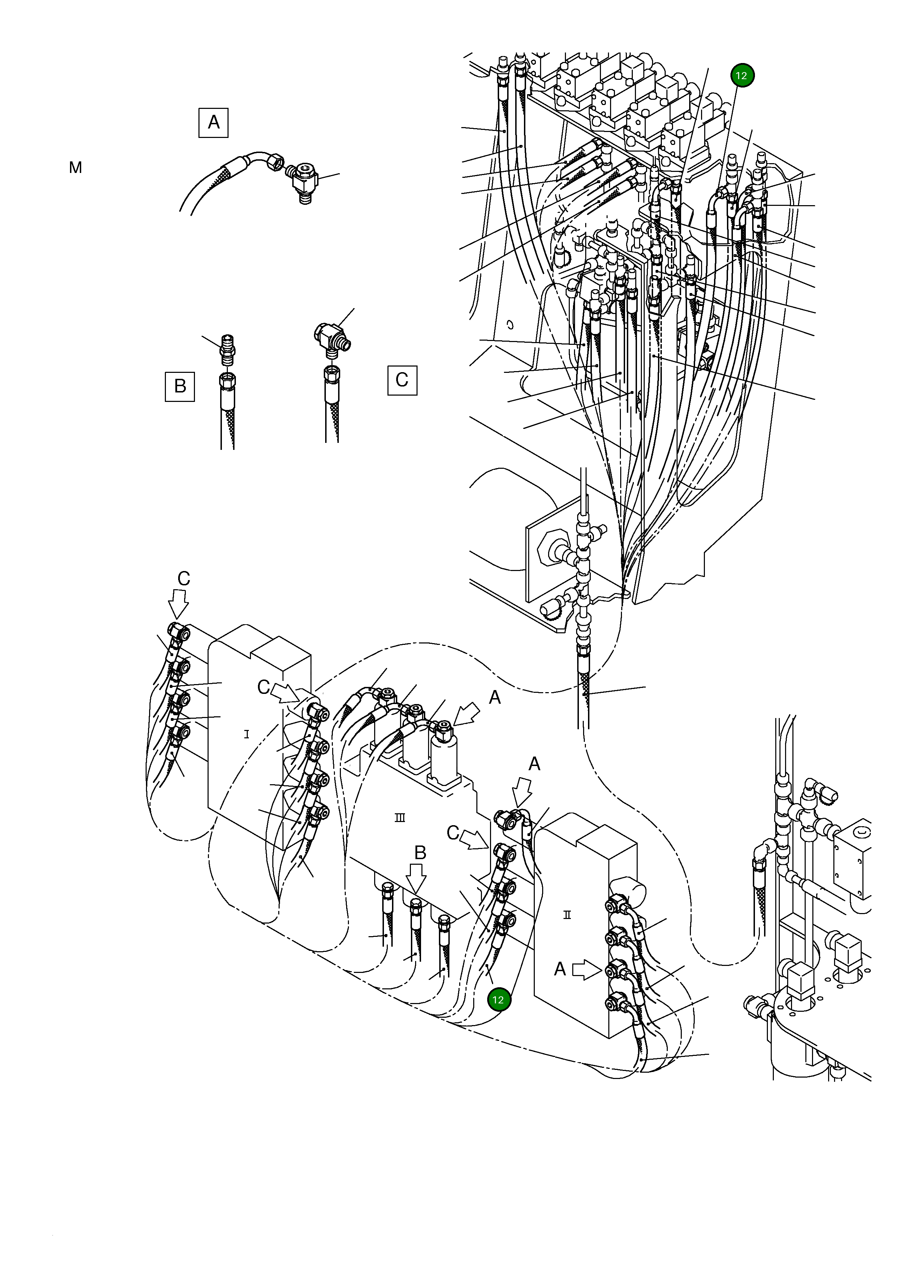 Шланг в сборе DN 10x10000 514 703 98 Komatsu