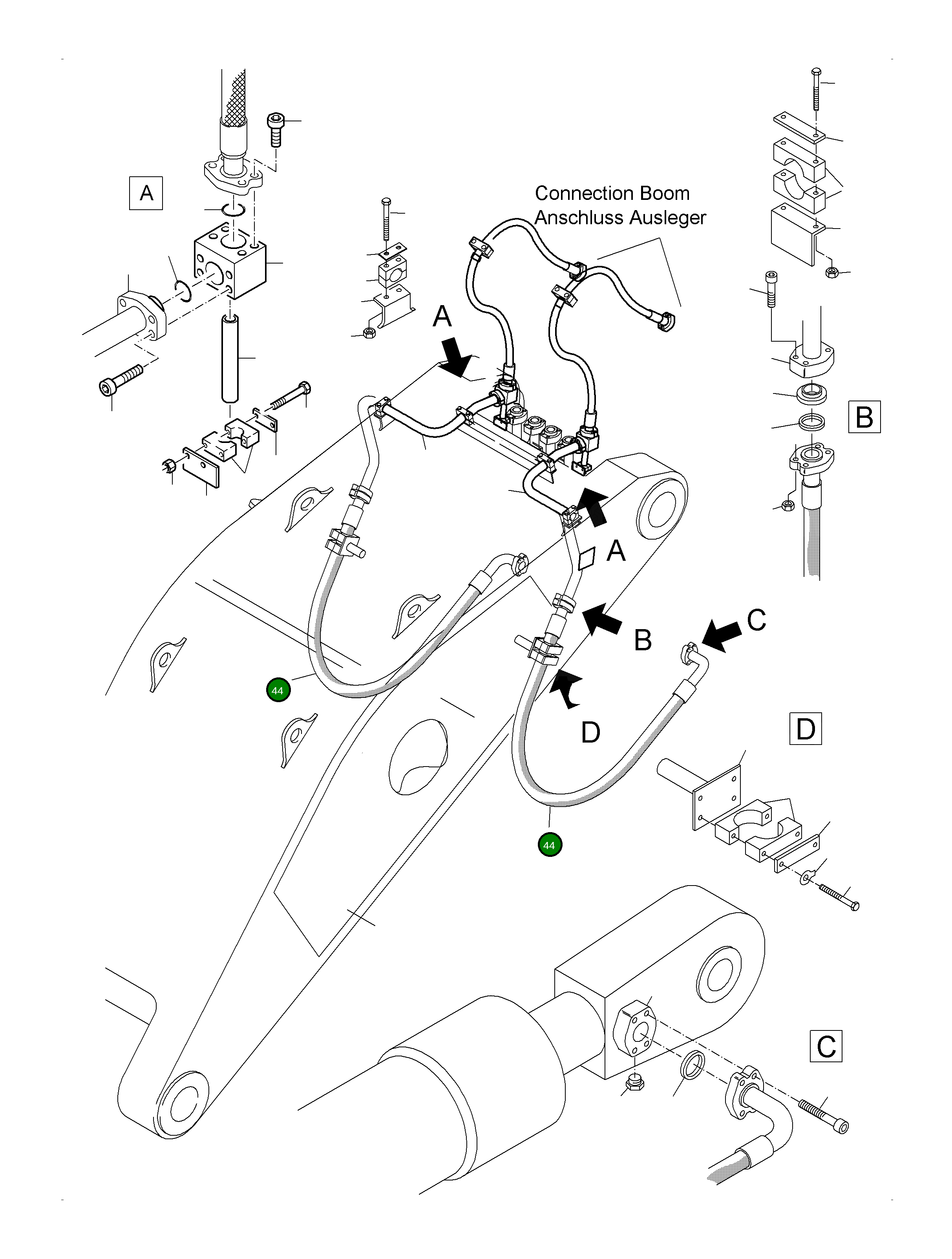 Шланг в сборе DN 50x2600 940 378 40 Komatsu