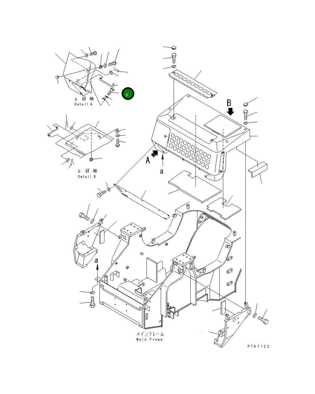 Штанга 21J-54-15350 Komatsu