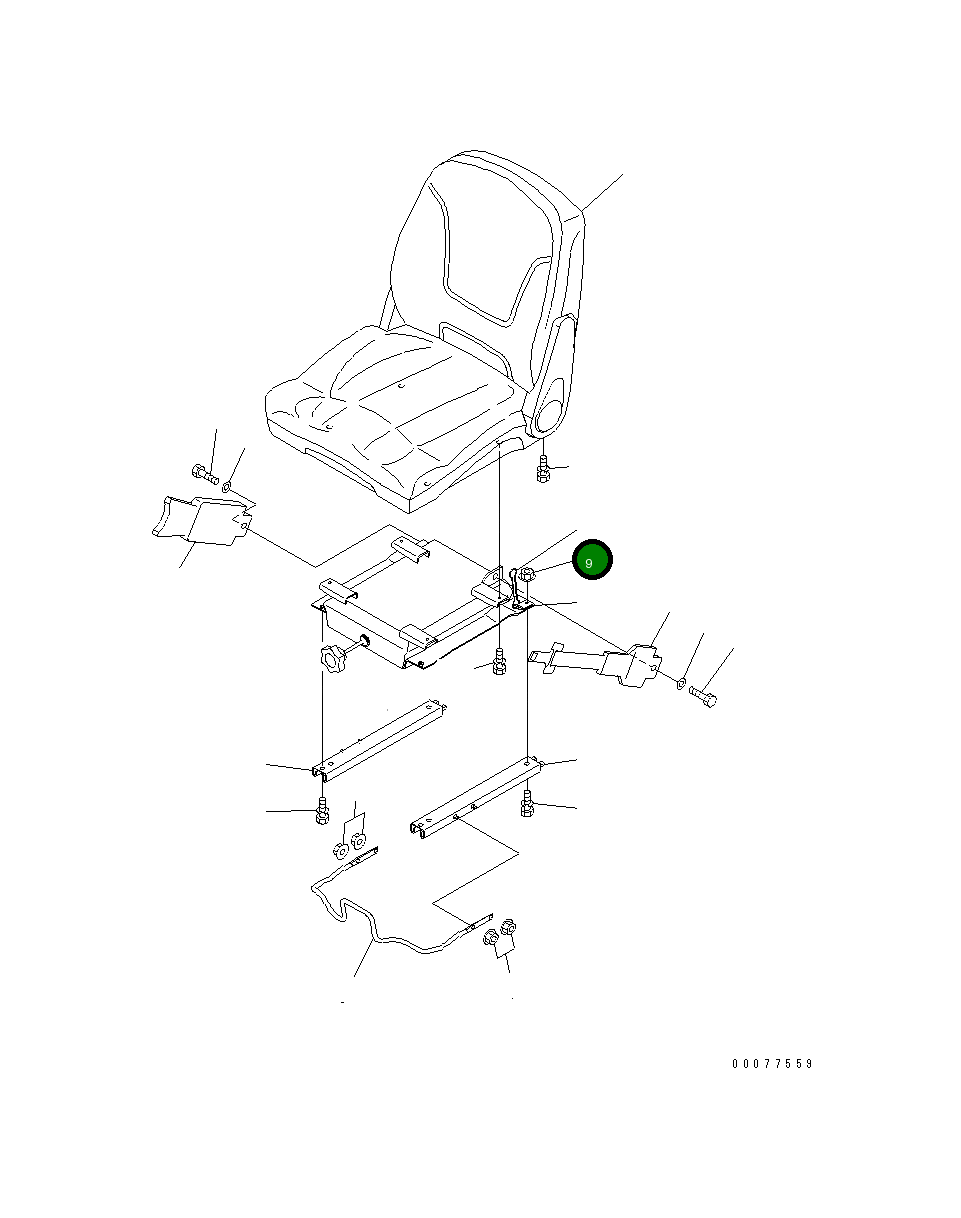 Гайка 22M-57-21520 Komatsu