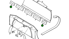 Резец кромки отвала 1278 334 H1 Komatsu
