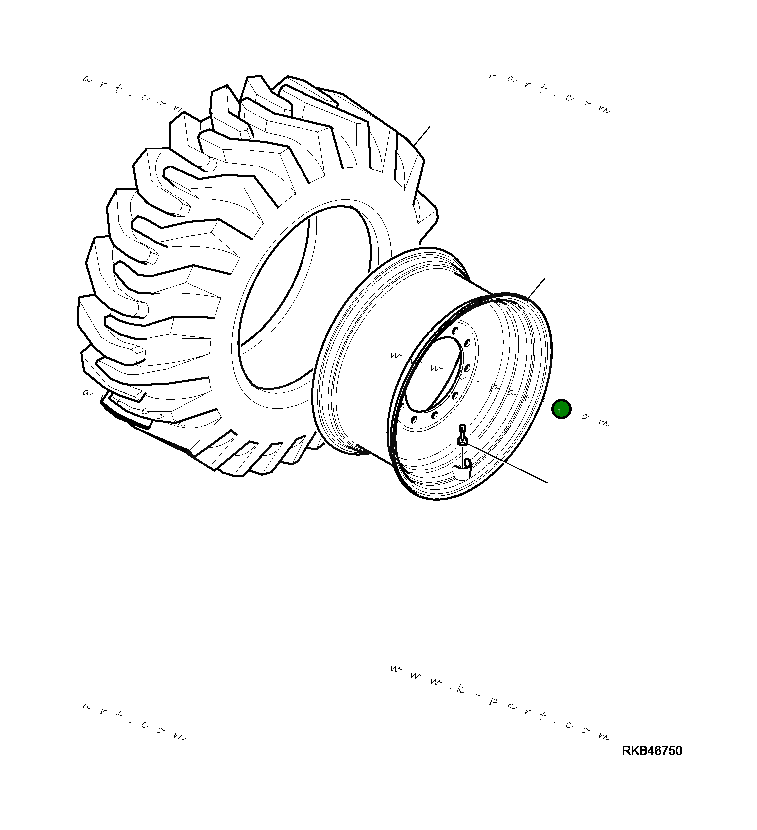 Шина 42N-30-12250 Komatsu
