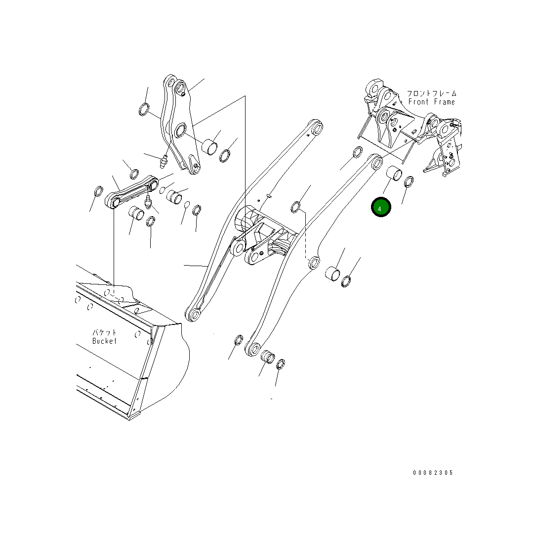 Втулка 421-70-47110 Komatsu