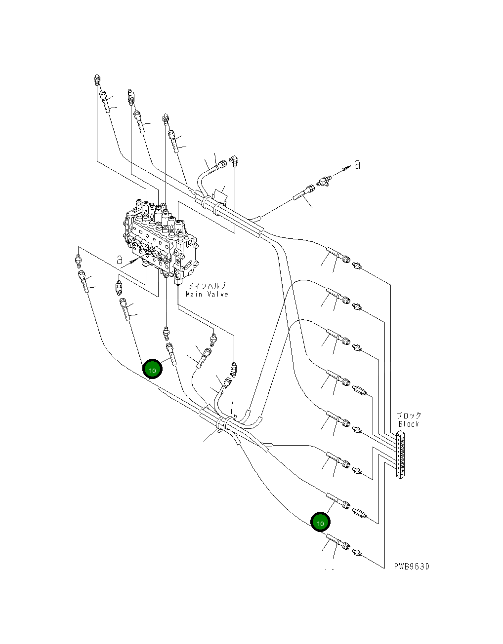 Шланг 470MM 20Y-62-22662 Komatsu