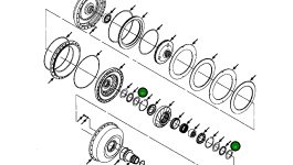 Игольчатый упорный подшипник 1438 212 H1 Komatsu