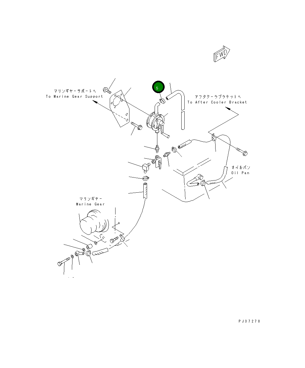 Хомут 07281-10259 Komatsu
