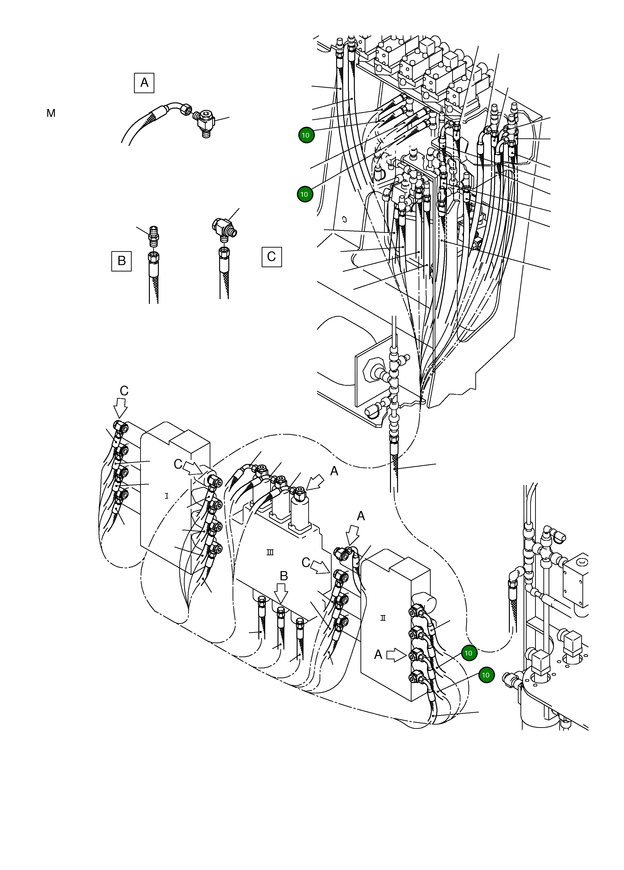 Шланг в сборе DN 10x10500 514 701 98 Komatsu