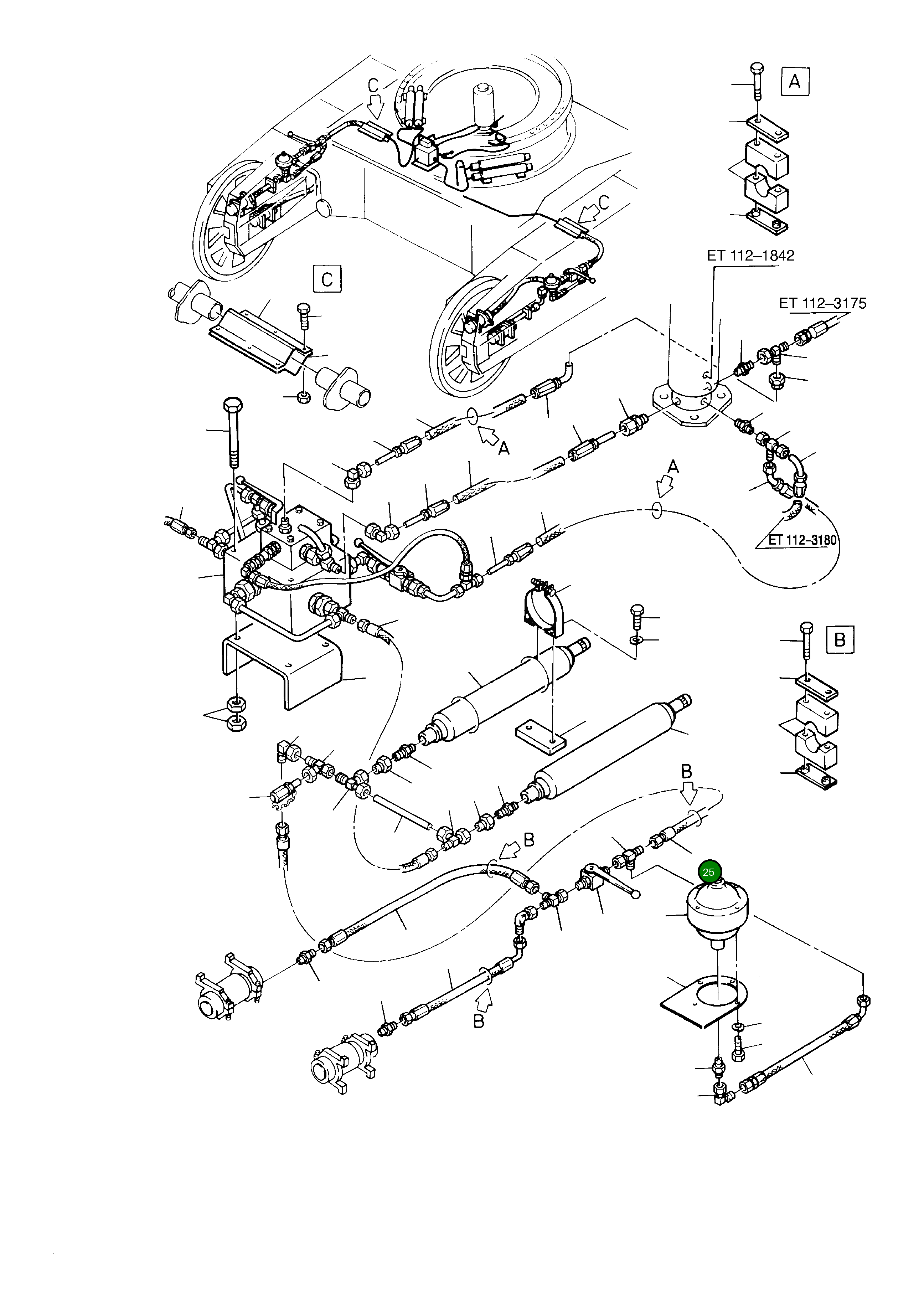 Шланг в сборе DN 16 x 4600 490 610 40 Komatsu