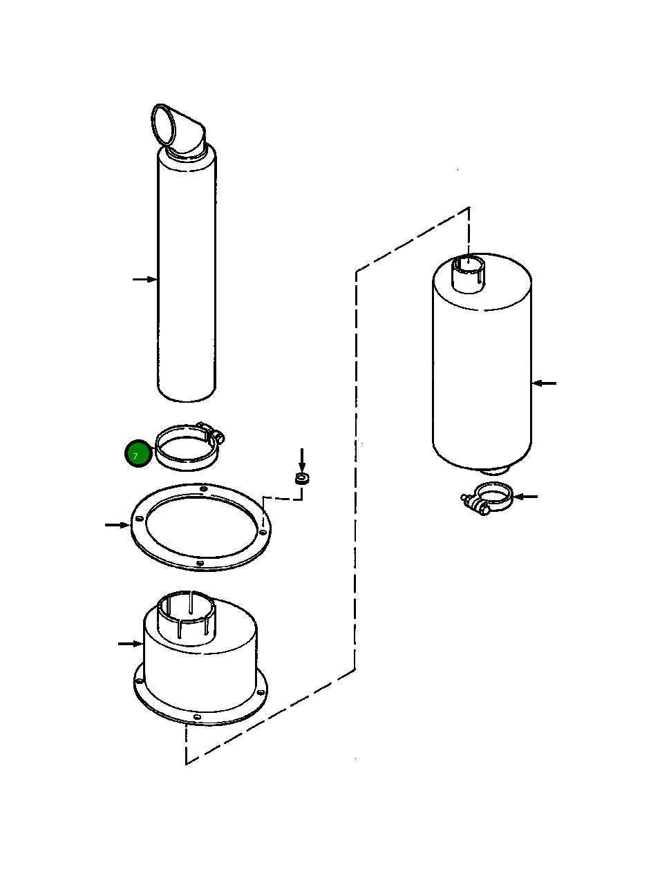 Хомут 1173 250 C1 Komatsu