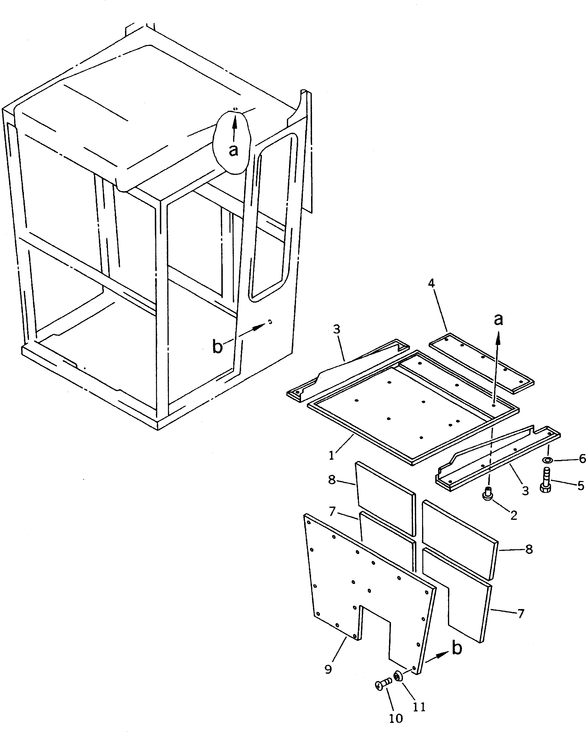 Панель 23B-950-5250 Komatsu
