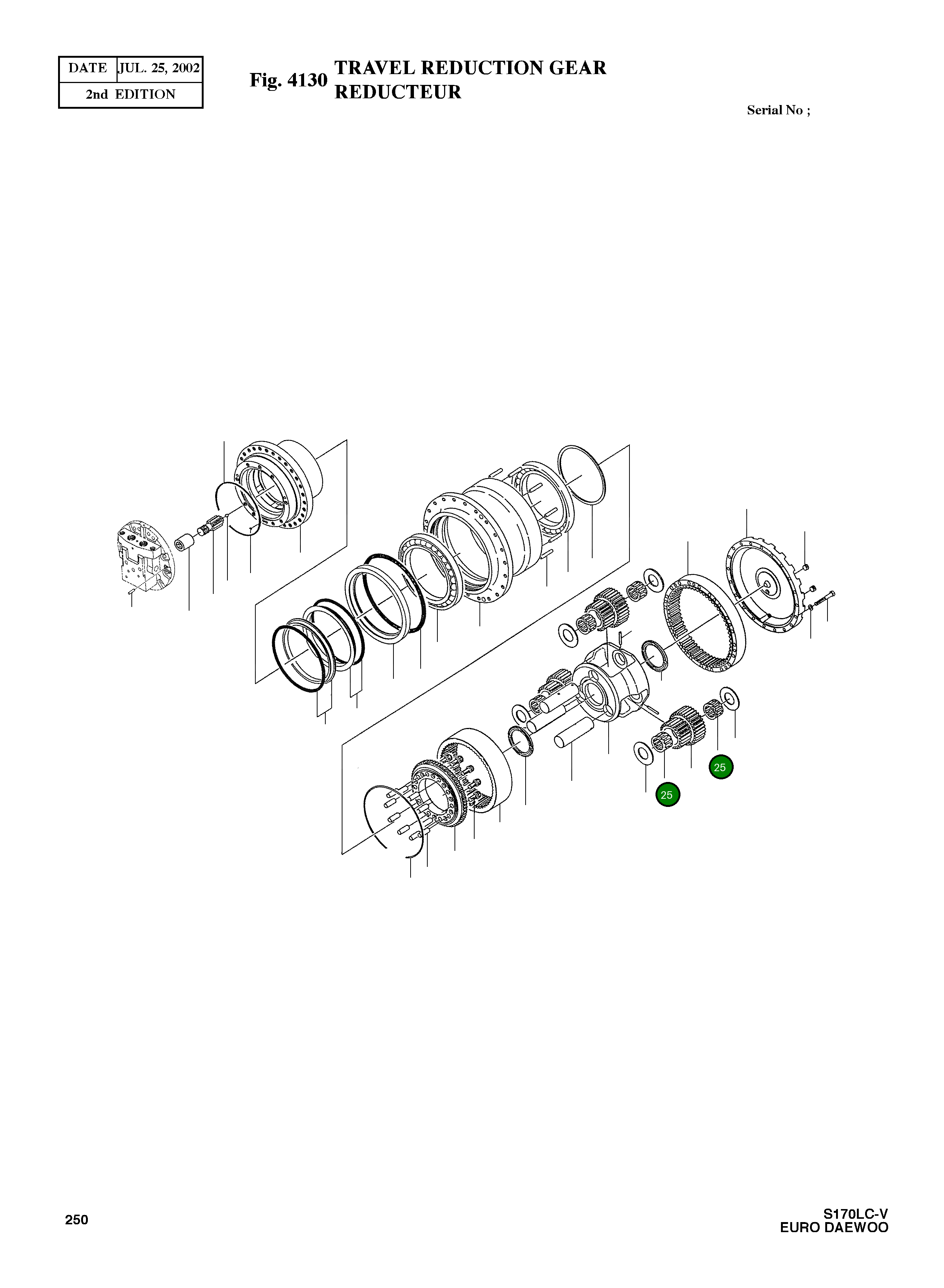 Игольчатый подшипник 215816 Komatsu