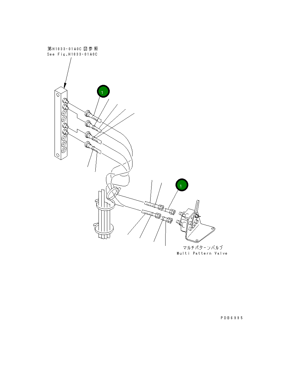 Шланг 450MM 203-62-62631 Komatsu