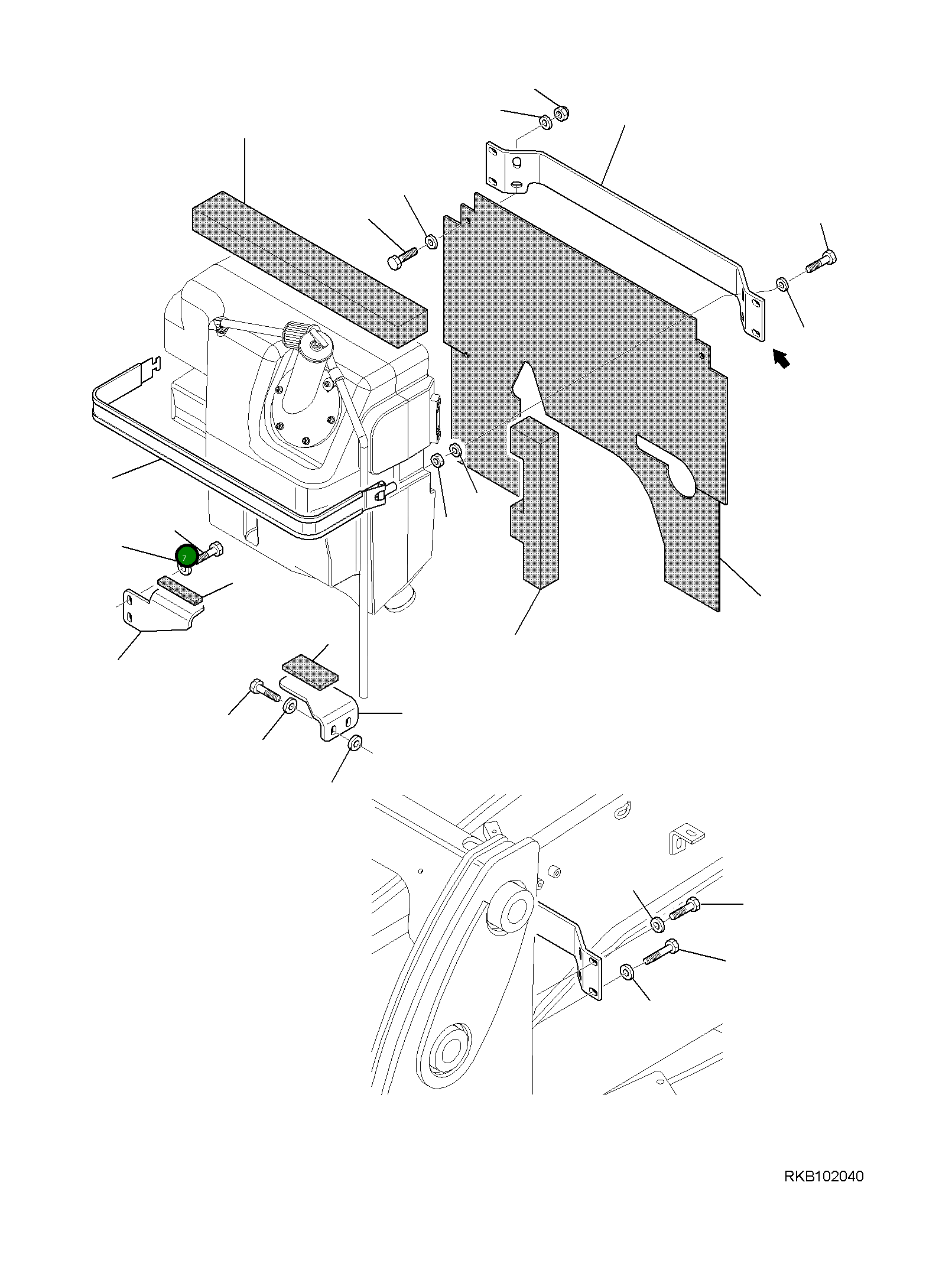Ремень в сборе 42N-60-11280 Komatsu