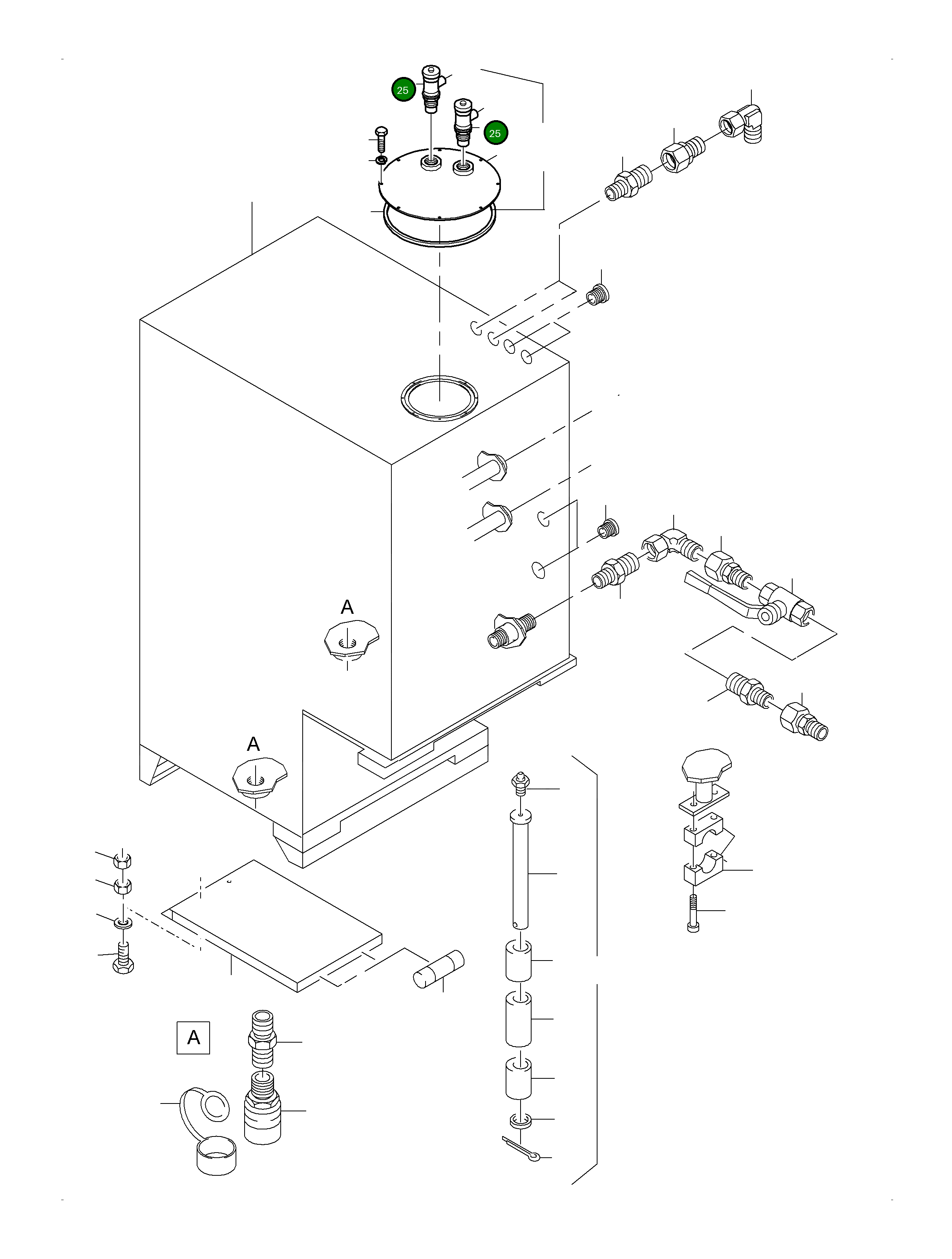 Клапан прокачки 941 282 40 Komatsu