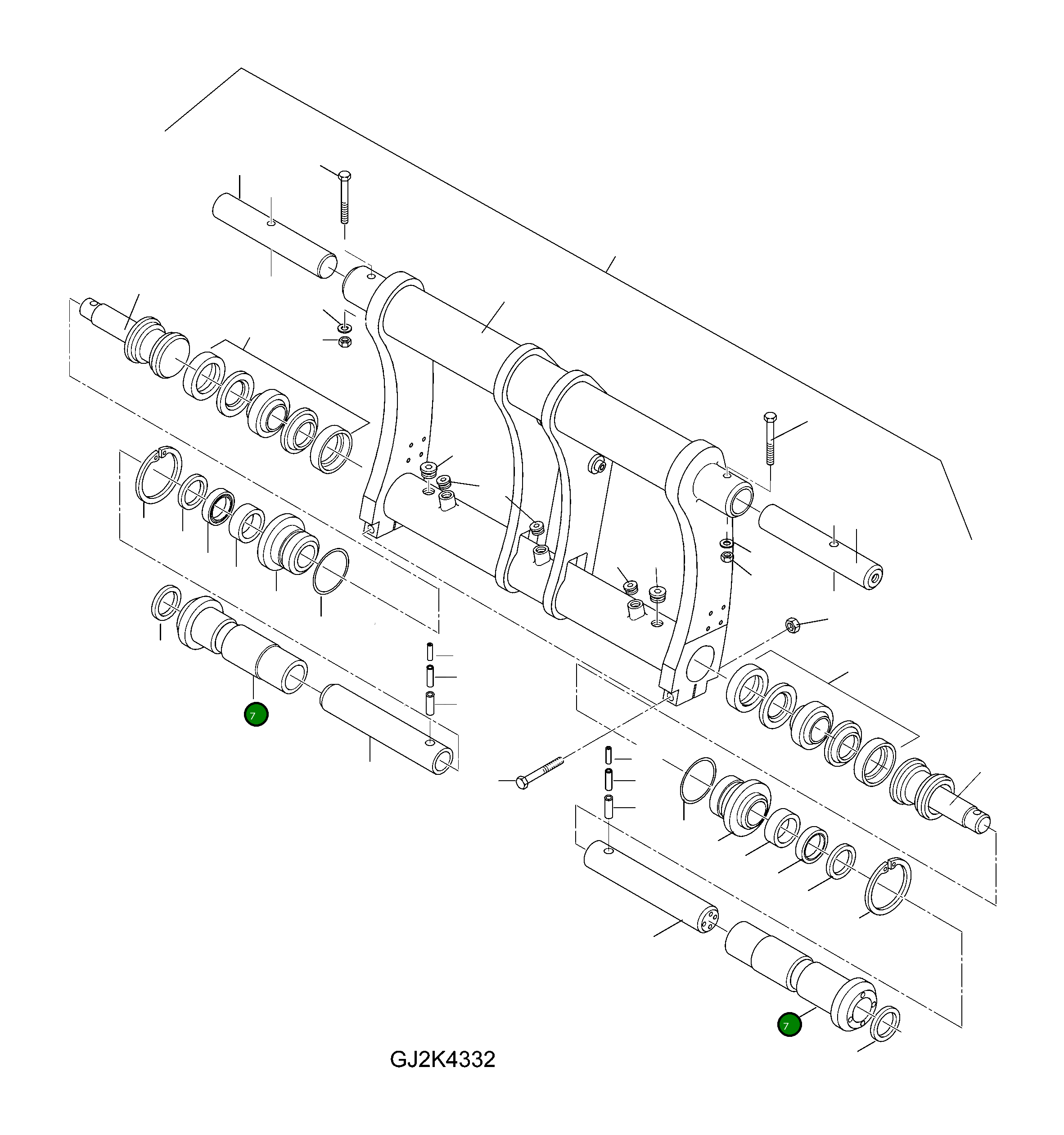 Втулка 42U-70-H0P34 Komatsu