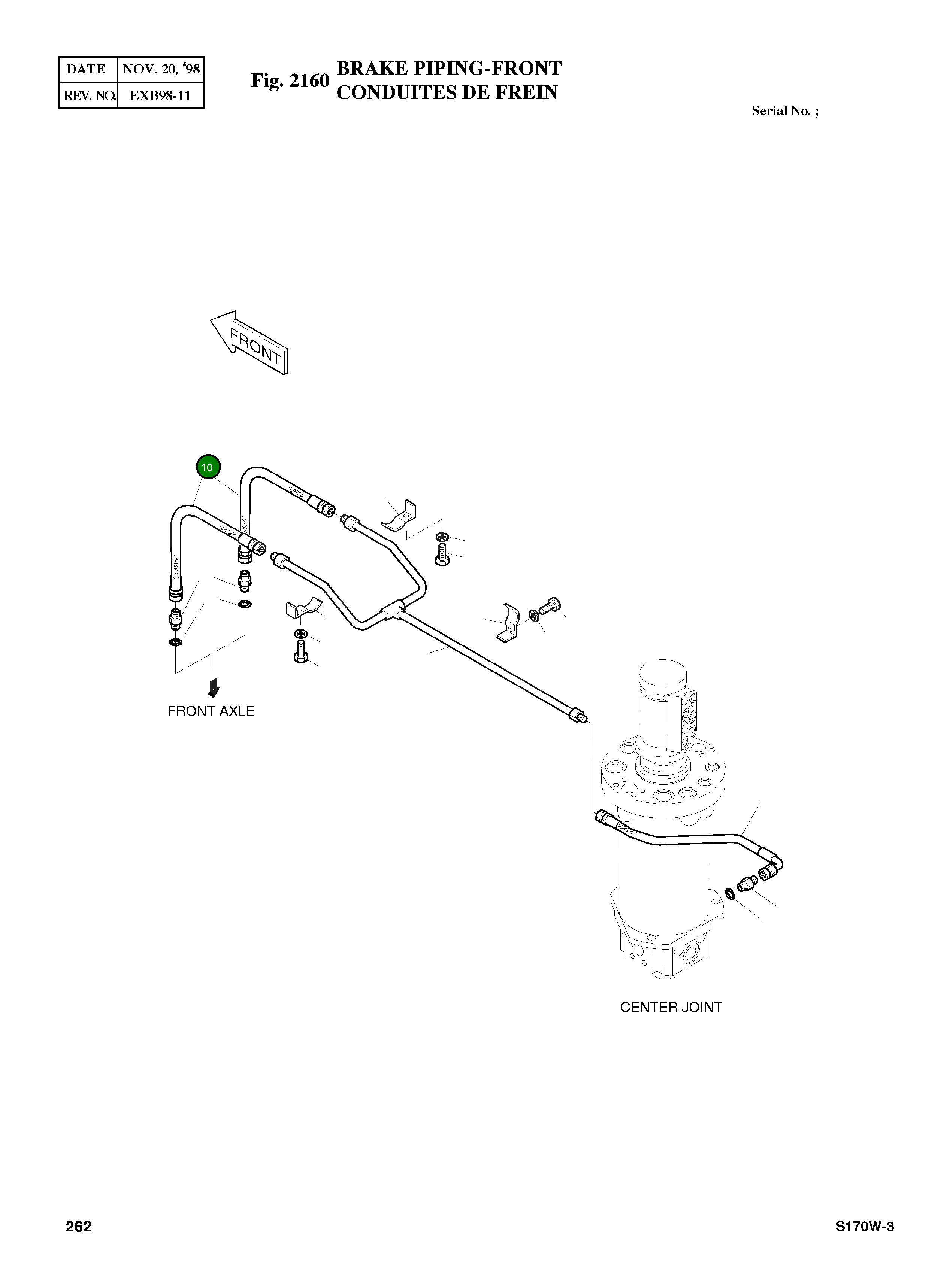 Шланг PF3/8-480L 2184-1026D265 Komatsu