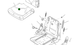 Сиденье 22L-09-R3D60 Komatsu