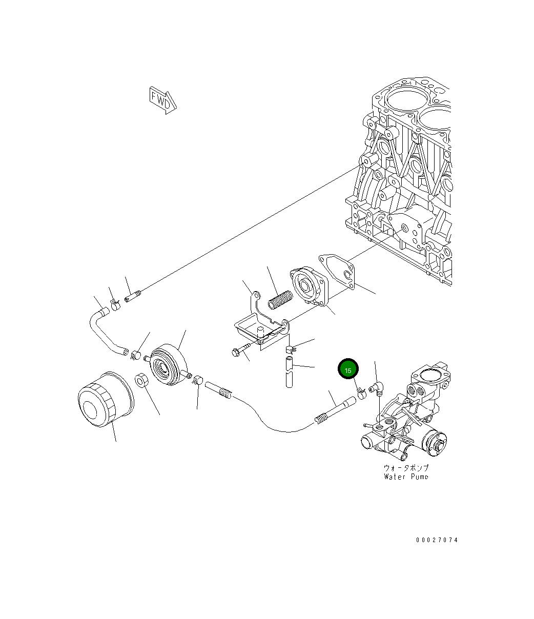Хомут YM23080-018000 Komatsu