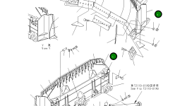Отвал 195-72-72310 Komatsu