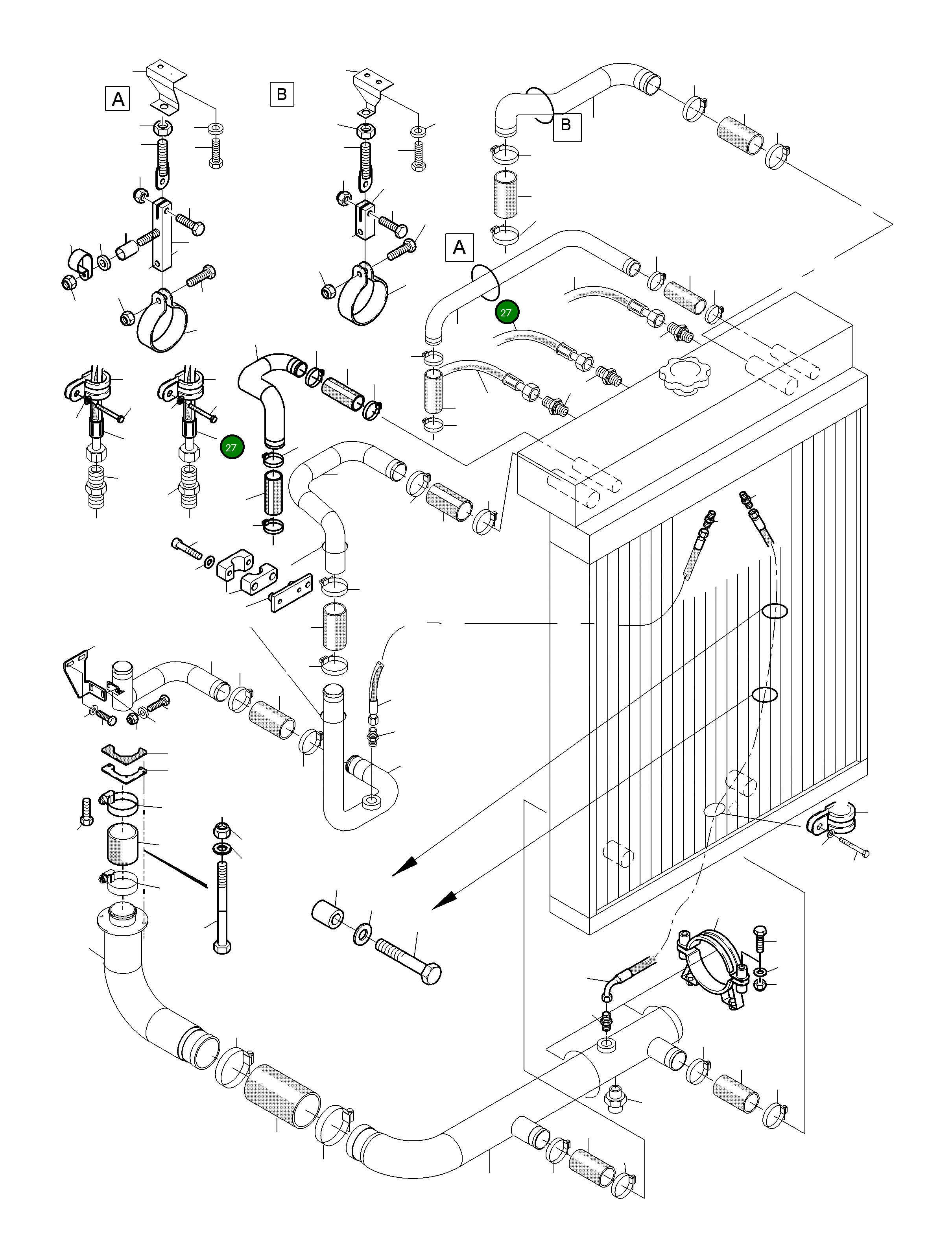 Шланг в сборе DN 8x680 519 522 98 Komatsu