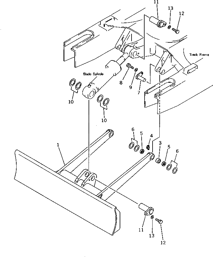 Отвал в сборе 20R-71-00050 Komatsu