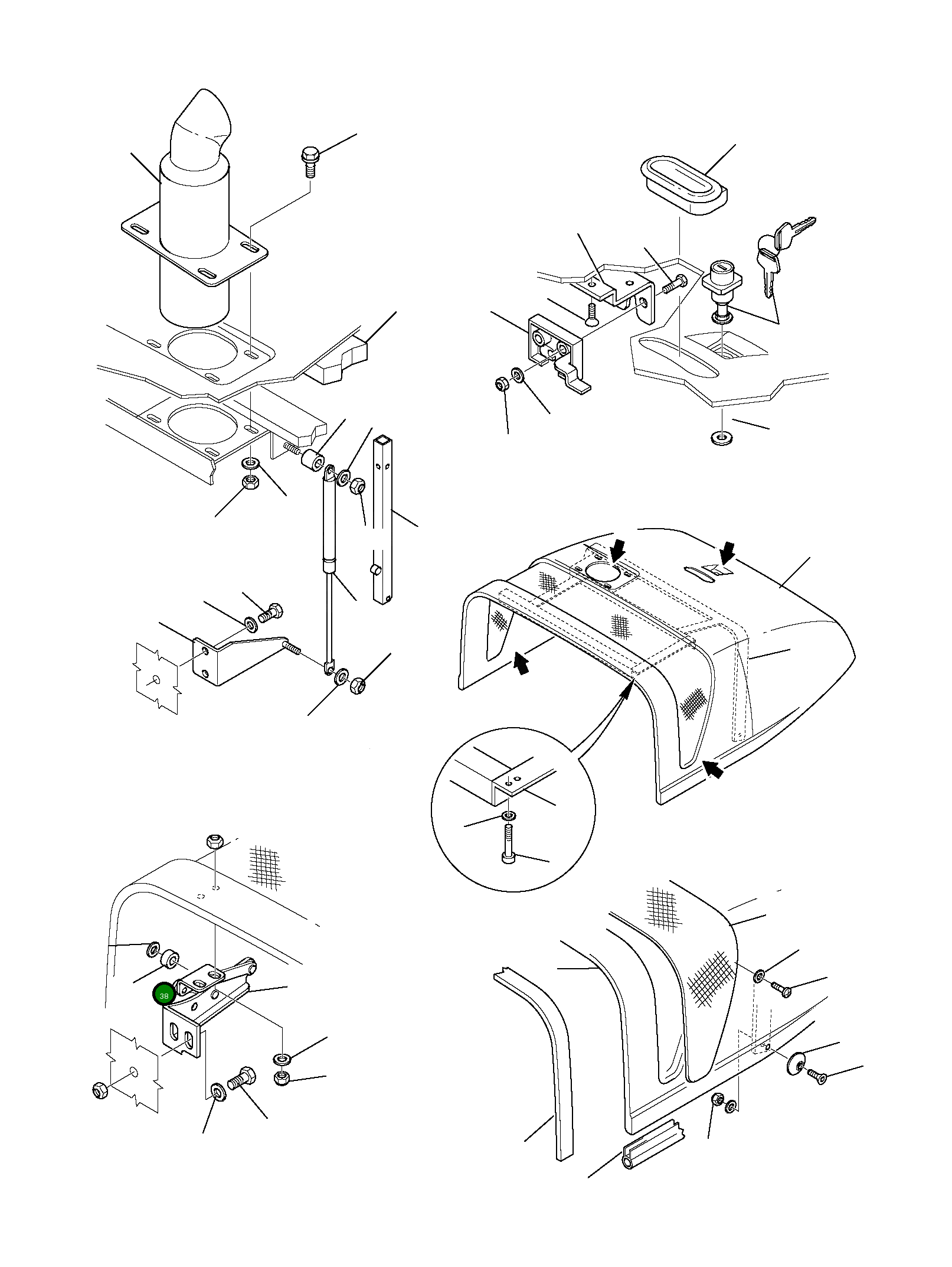 Втулка 37B-54-15310 Komatsu