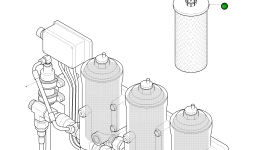Фильтрующий элемент (топливный фильтр) 799 654 73 Komatsu