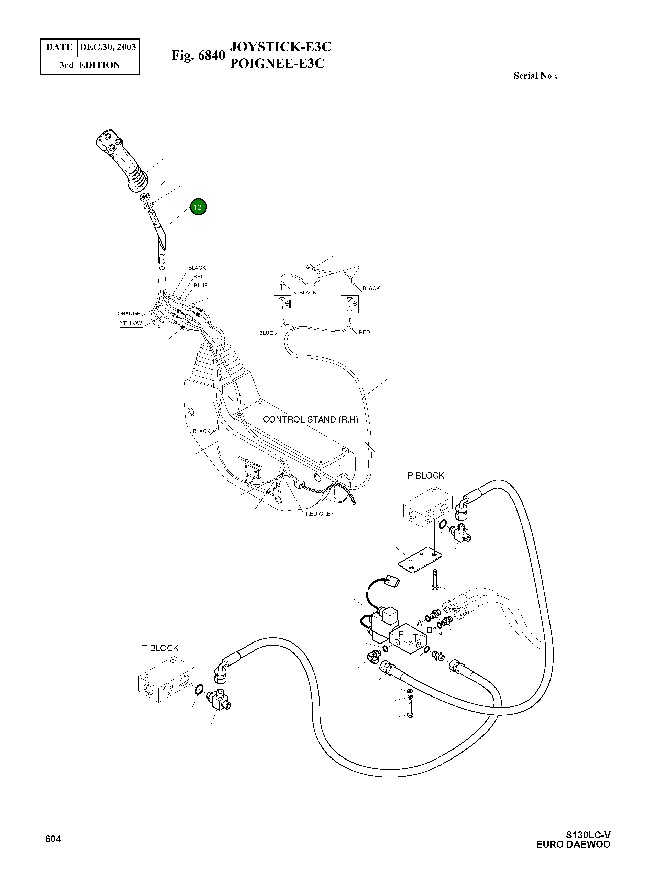 Штанга-рукоятка 731-00002 Komatsu