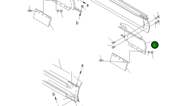 Удлинение отвала, левое 235-755-1121 Komatsu