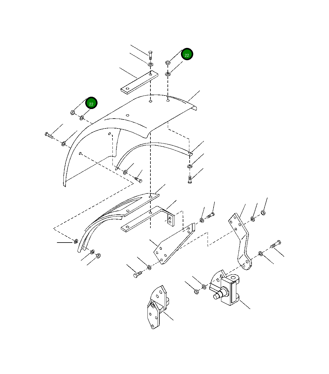 Стопорная гайка 21 222 R1 Komatsu