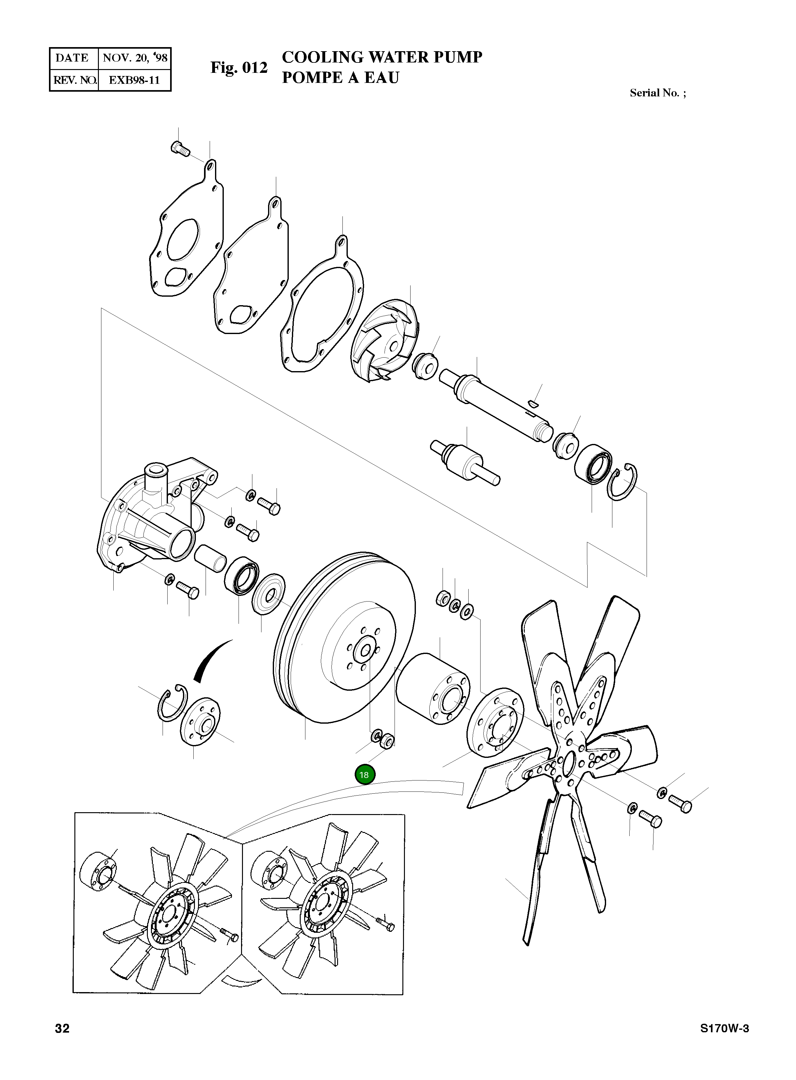 Гайка шестигранная M16X1.5 06.11053-9218 Komatsu