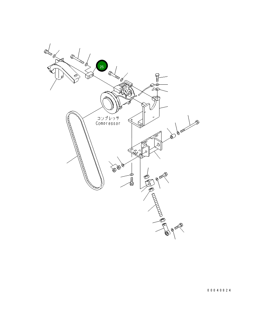 Сиденье 198-911-7640 Komatsu