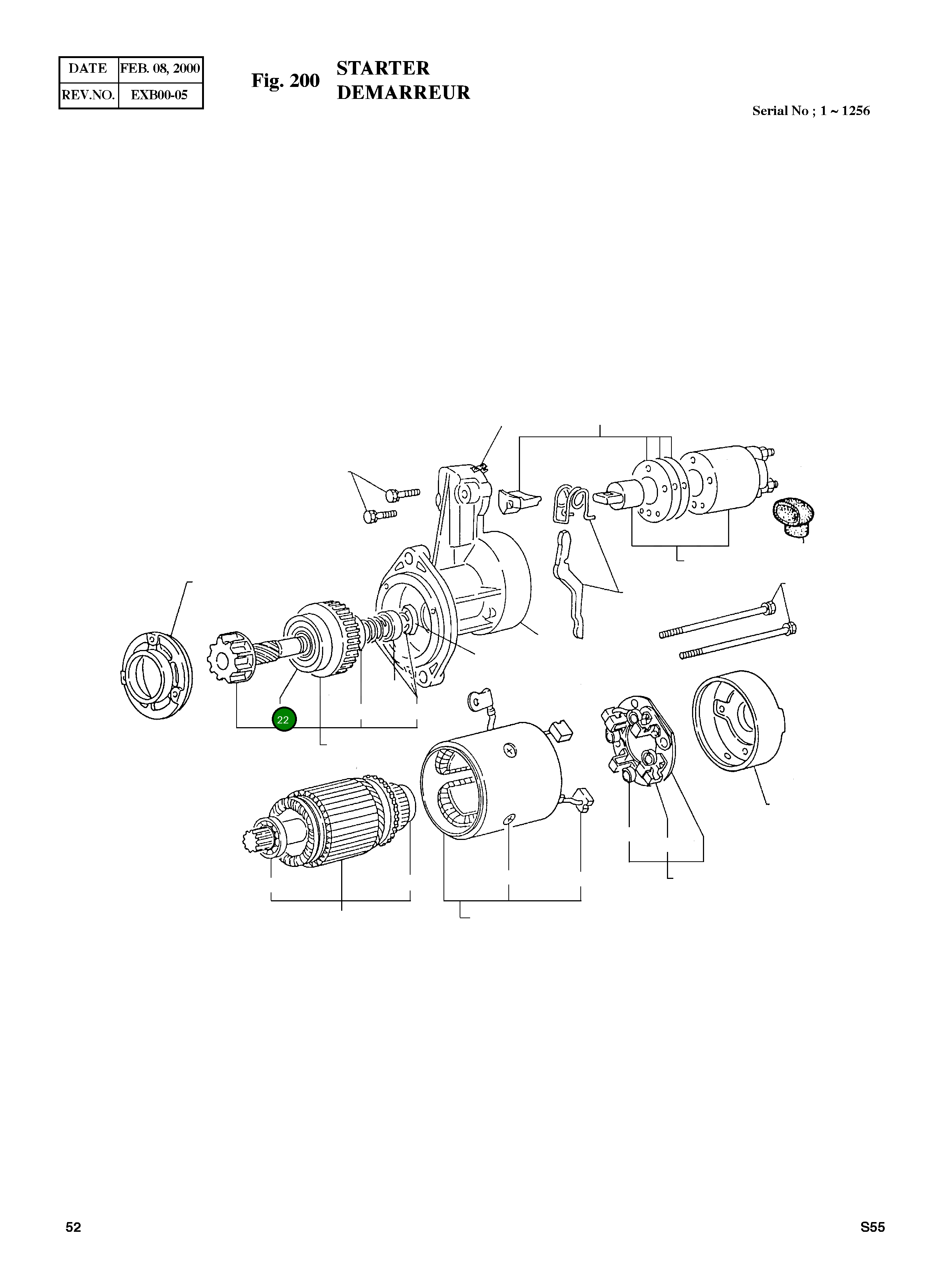 Шариковый подшипник (4) 894228-4490 Komatsu