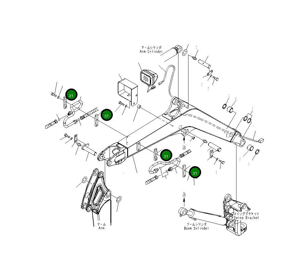 Хомут 22J-973-2590 Komatsu
